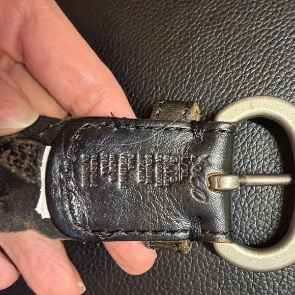 American Eagle Outfitters Dark Brown Braided Leather Belt - Picture 5 of 7